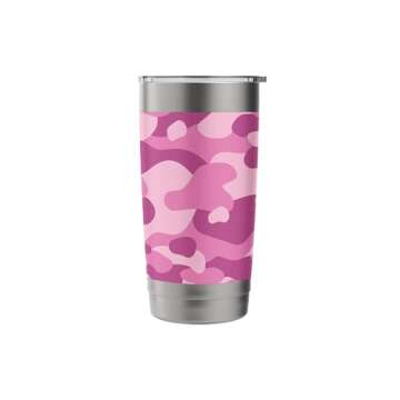 Pink Camo Trendy Hunting Camouflage Cute y2k Pattern Stainless Steel Insulated Tumbler