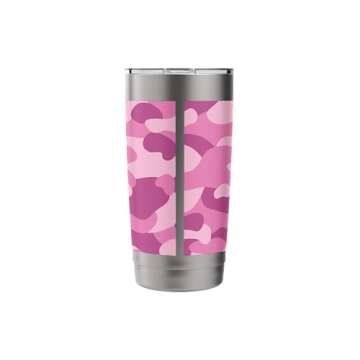 Pink Camo Trendy Hunting Camouflage Cute y2k Pattern Stainless Steel Insulated Tumbler