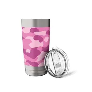 Pink Camo Trendy Hunting Camouflage Cute y2k Pattern Stainless Steel Insulated Tumbler