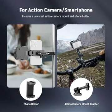 NEEWER Super Clamp with 3" Dual Ballhead Magic Arm