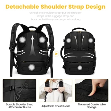 LOVEVOOK 40L Travel Backpack for Women - Stylish & Functional