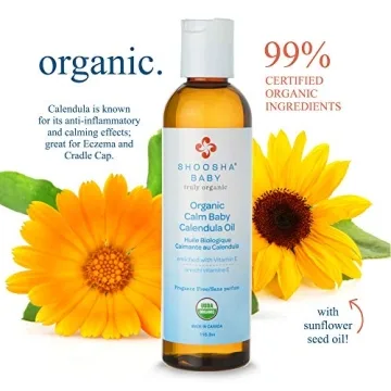 Shoosha Organic Calendula Oil for Babies - Gentle & Safe