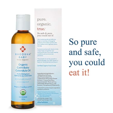 Shoosha Organic Calendula Oil for Babies - Gentle & Safe