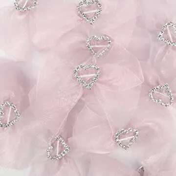 AIMUDI Pink Organza Bows for Gift Wrapping and Crafts