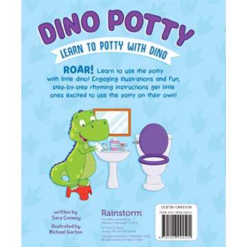 Dino Potty: Learn to Potty with Dino - Easy-to-Follow Step-by-Step Board Book, Make Potty Training E...