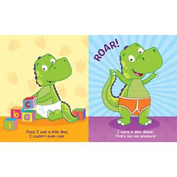 Dino Potty: Learn to Potty with Dino - Easy-to-Follow Step-by-Step Board Book, Make Potty Training Exciting and Fun! Encouraged for Children Ages 2 and Up