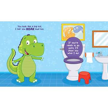 Dino Potty: Learn to Potty with Dino - Easy-to-Follow Step-by-Step Board Book, Make Potty Training Exciting and Fun! Encouraged for Children Ages 2 and Up