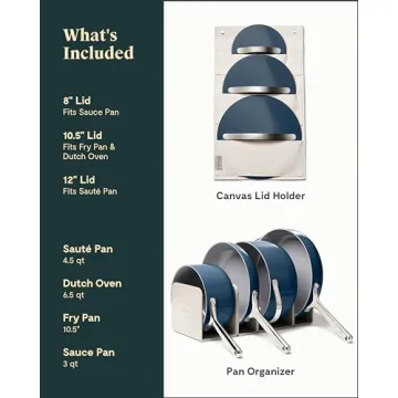 Caraway Nonstick 12-Piece Cookware Set for All Stovetops