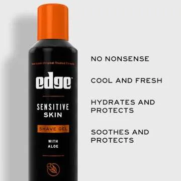Edge Shaving Gel for Men with Aloe 7oz - Soothes Sensitive Skin