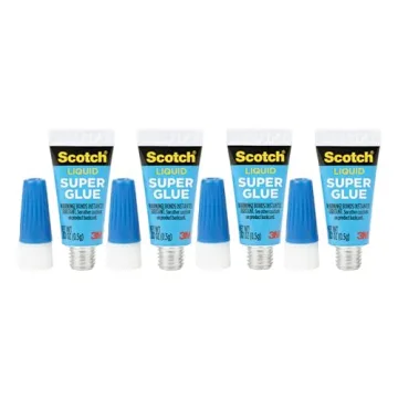 Scotch Super Glue Liquid 4-Pack - Quick Fix Tubes