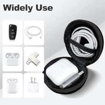 Woyinger Round Earbud Case - Stylish Portable Organizer