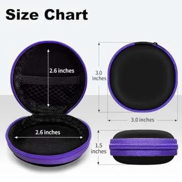 Woyinger Round Earbud Case - Stylish Portable Organizer