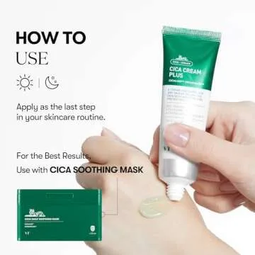 VT COSMETICS Cica Cream Plus, Hydrating & Calming Face Moisturizer with Centella Asiatica, Lightweight Soothing Cream for Acne, Oily, Dry and Sensitive Skin, Korean Skincare for acne prone skin