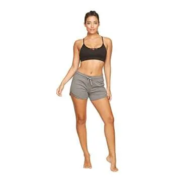 COLOSSEUM Active Women's Simone Cotton Blend Yoga and Running Short (Smoked Pearl, Large)