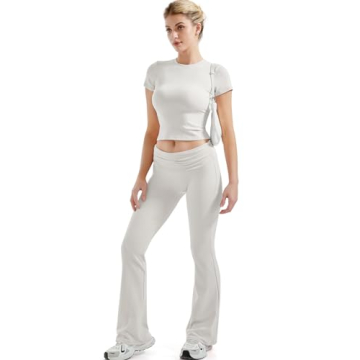 SUUKSESS Women’s Y2K Lounge Set with Foldover Pants