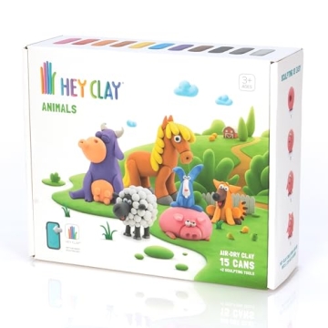Fat Brain Toys Hey Clay Animals Interactive Modeling Clay Kit