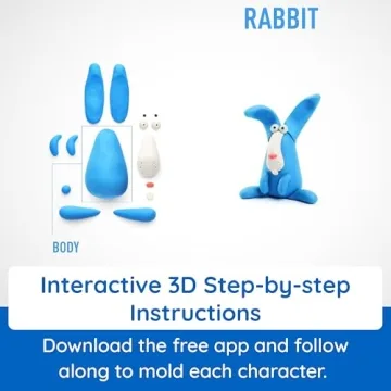 Fat Brain Toys Hey Clay Animals Interactive Modeling Clay Kit