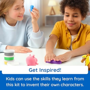 Fat Brain Toys Hey Clay Animals Interactive Modeling Clay Kit