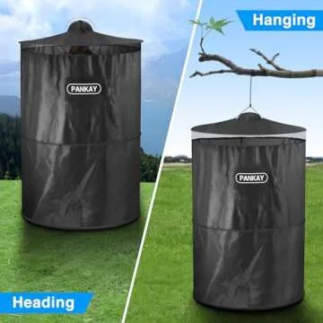 PANKAY Pop Up Privacy Tent, Portable Outdoor Camping Bathroom Toilet Tent, Collapsible Shelter for Camping & Emergency – Lightweight & Sturdy, Easy Set Up, Foldable - with Carry Bag