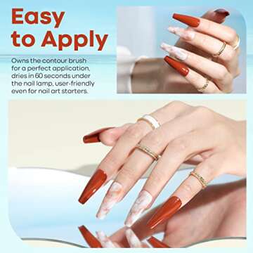 Modelones Gel Nail Polish Kit, 36 Pcs All-Season Neutral Pink Blue Gel Polish Set Soak Off Caramel Nude Brown Tan Nail Polish Starter Manicure with Matte Gloss Top Base Coat Nail Primer Gift for Women