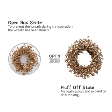 Bibelot Fall Wreath for Front Door, 18’’ Blossom Decor