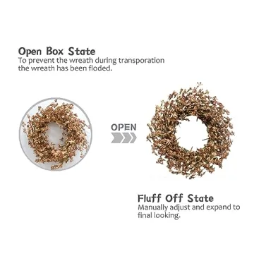 Bibelot Fall Wreath for Front Door, 18’’ Blossom Decor