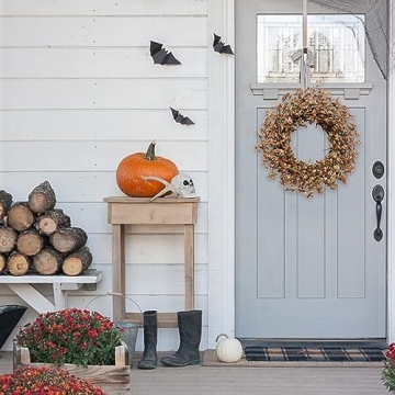 Bibelot Fall Wreath for Front Door, 18’’ Blossom Decor