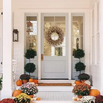 Bibelot Fall Wreath for Front Door, 18’’ Blossom Decor
