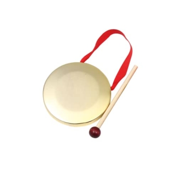 YongXiangPeng Copper Gong Mini Hand Gong Portable Celebration Instrument