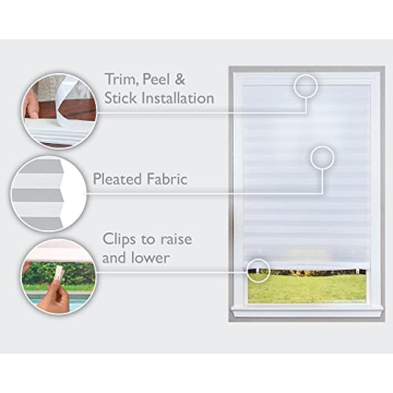 Redi Shade No Tools Pleated Fabric Shade Easy Install