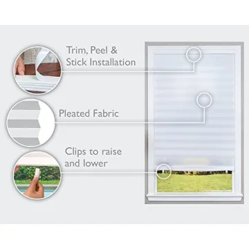 Redi Shade No Tools Pleated Fabric Shade Easy Install