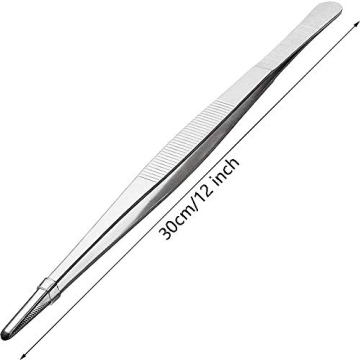 Gutsdoor Stainless Steel Kitchen Tweezers for Precision Cooking