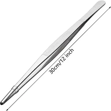 Gutsdoor Stainless Steel Kitchen Tweezers for Precision Cooking