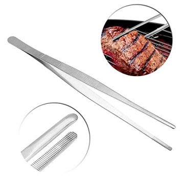 Gutsdoor Stainless Steel Kitchen Tweezers for Precision Cooking