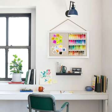 Wood Framed Bulletin Board Set | 16x11 Inch