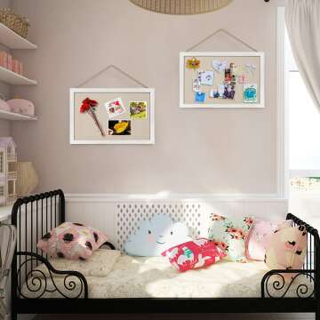 Wood Framed Bulletin Board Set | 16x11 Inch