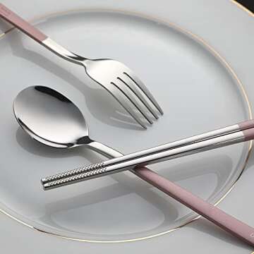 DEVICO Portable Stainless Steel Cutlery Set for On-the-Go