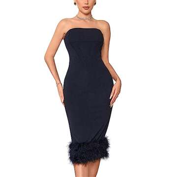 Elegant Off-Shoulder Bodycon Dress for Women