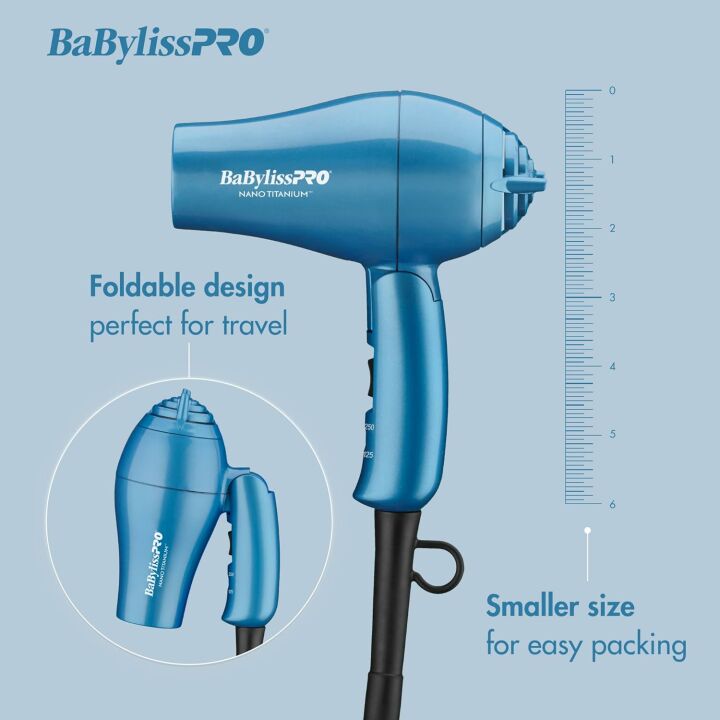 BaBylissPRO Nano Titanium Travel Hair Dryer