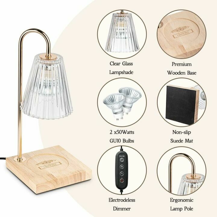 Dimmable Electric Candle Warmer for Home Decor