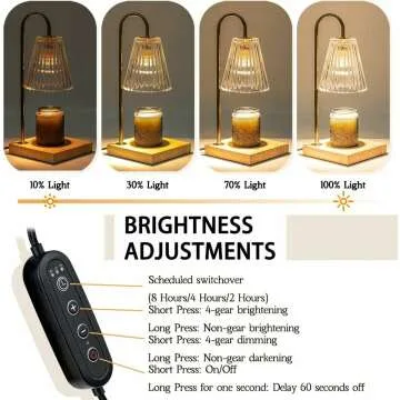Dimmable Electric Candle Warmer for Home Decor