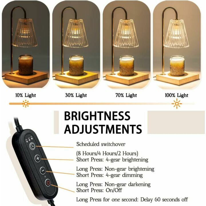 Dimmable Electric Candle Warmer for Home Decor