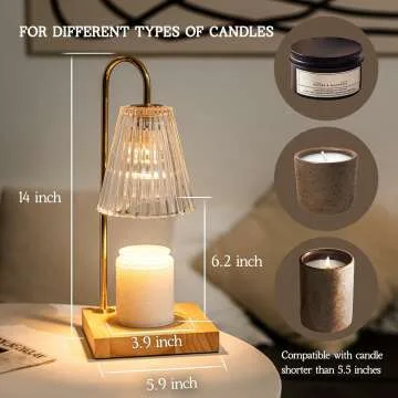 Dimmable Electric Candle Warmer for Home Decor