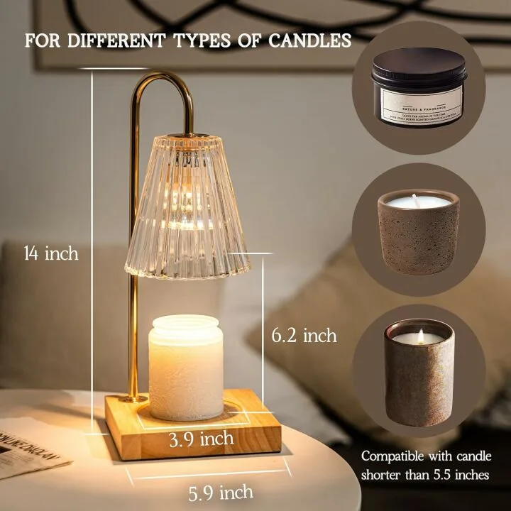 Dimmable Electric Candle Warmer for Home Decor