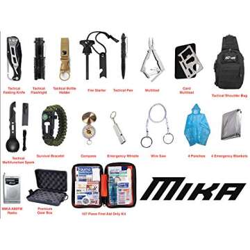 MIKA 72 Hours Emergency Survival Backpack for All