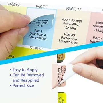 Updated FAR/AIM 2023 Tabs for Private Pilot, 92 Printed Tabs + 8 Blank, Color-Coded & Tear-Resistant Index Tabs, with Placement Guide and Bookmark (Book Not Included)