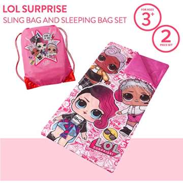 LOL Surprise Sling Bag Slumber Set for Kids Sleepovers