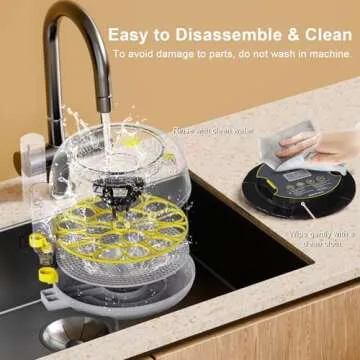 IBKINXX Incubator for Hatching Eggs-18 Egg Capacity, Automatic Egg Turner, Temperature & Humidity Control, 360° Viewing for Chicken, Duck and Quail Eggs