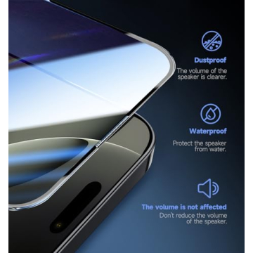 MAGIC JOHN Screen Protector iPhone 16 Pro 6.3" HD Clear