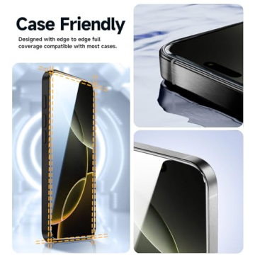 MAGIC JOHN Screen Protector iPhone 16 Pro 6.3" HD Clear